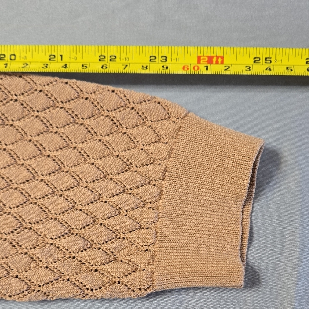 Express Sz Medium Women's Camel Cardigan Sweater - Picture 8 of 8